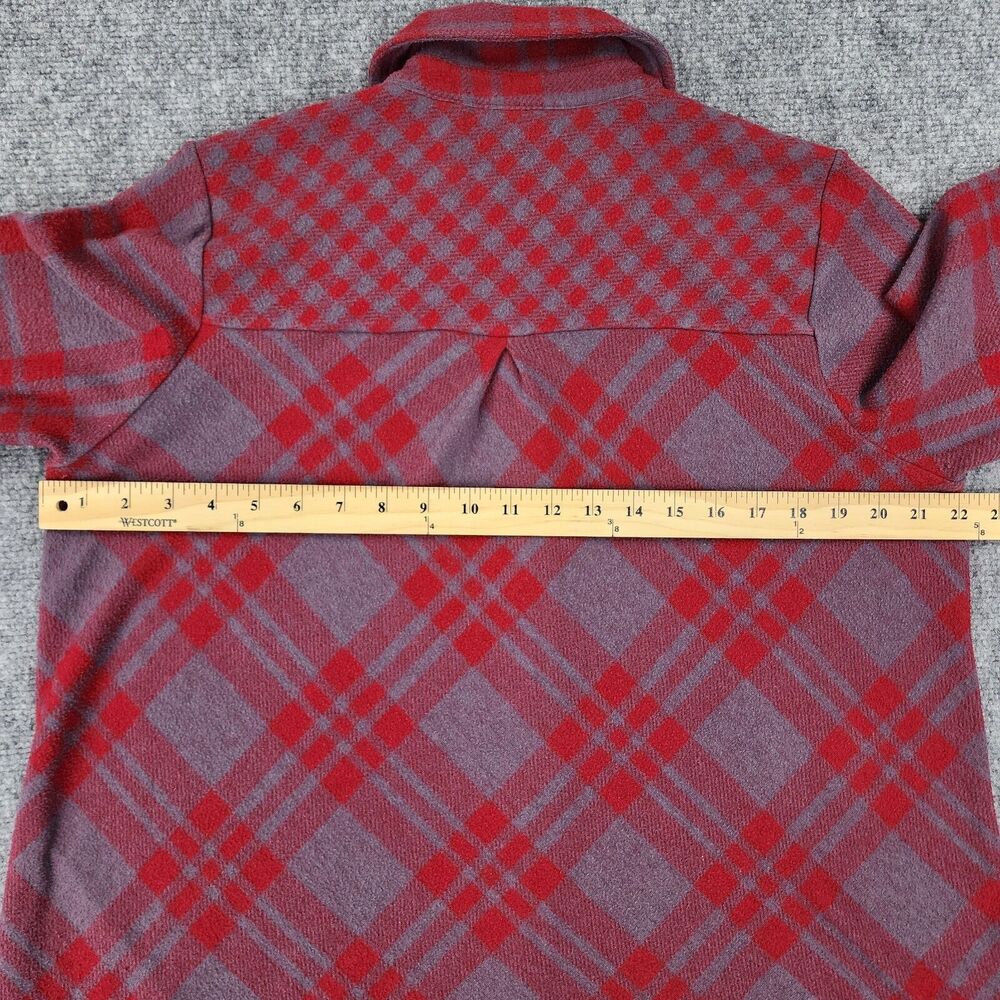 Soft Surroundings Sweater Womens Large Plaid Paramour Tunic Stretch Button Knit - Picture 4 of 15